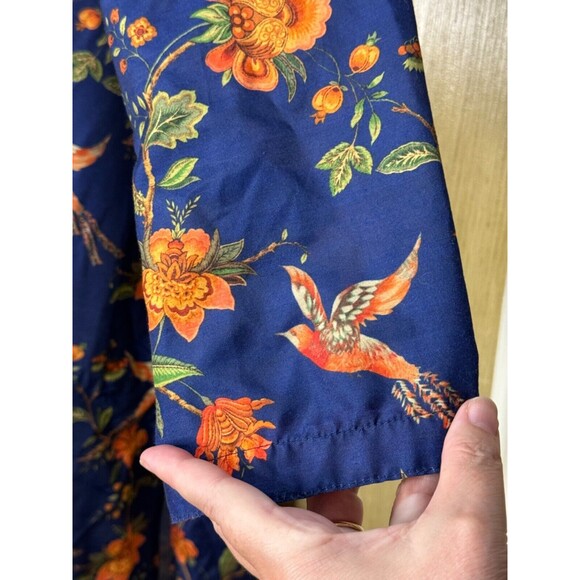 VASTRAMAY Kurta Blue Multi Colored Bird Floral Size 36 - Picture 5 of 8